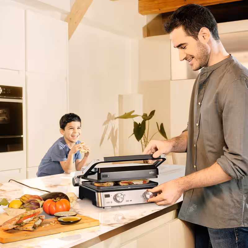Griglia MultiGrill 7 CG 7020 Nero/Acciaio inox