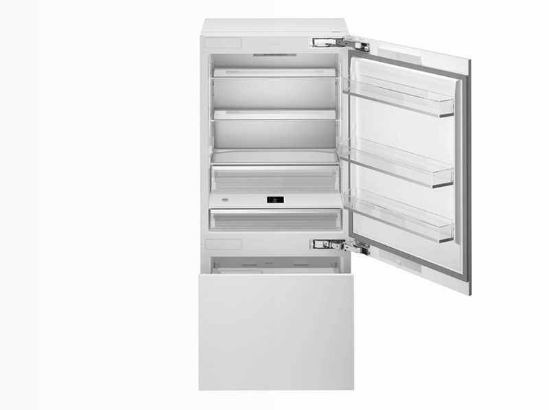 Frigorifero Combinato 90cm con Ice Maker Ghiaccio E 399lt Incasso