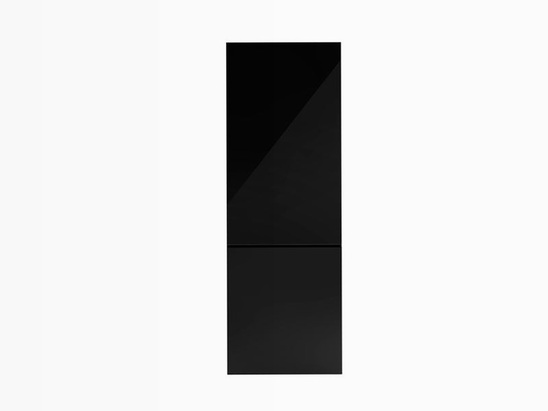 Frigorifero Combinato 70 cm Vetro Nero E 344lt Libera