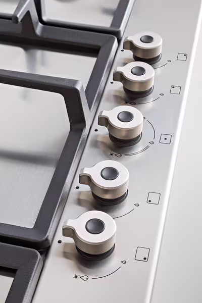 Piano Gas 90 cm con Dual Wok Centrale