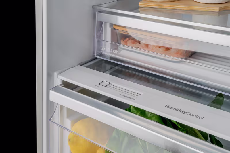Frigorifero Combinato 70 cm Acciaio Inossidabile E 344lt Libera