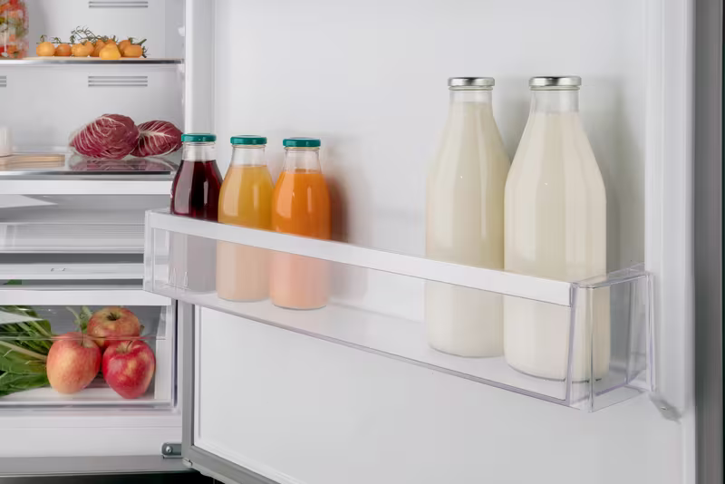 Frigorifero Combinato 70 cm Acciaio Inossidabile E 344lt Libera