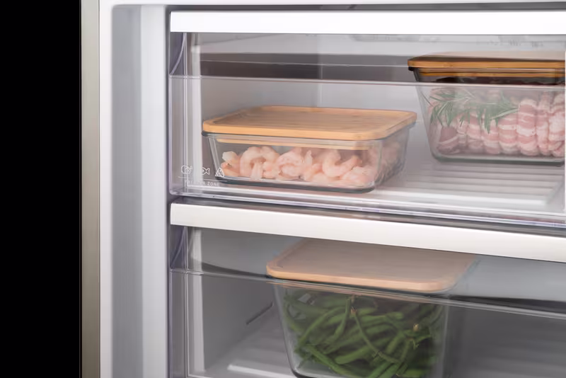 Frigorifero Combinato 60 cm Acciaio Inox E 230lt Libera