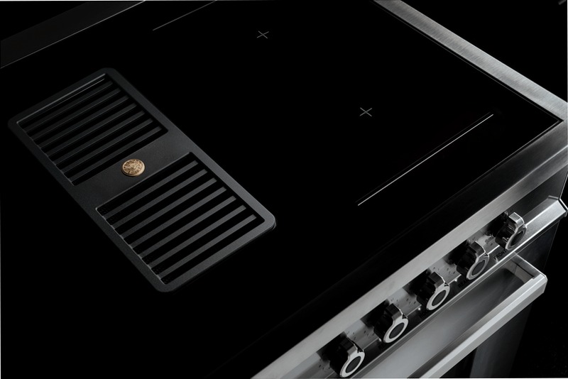 Cucina Air-Tec 90 cm con Induzione e Cappa Integrata