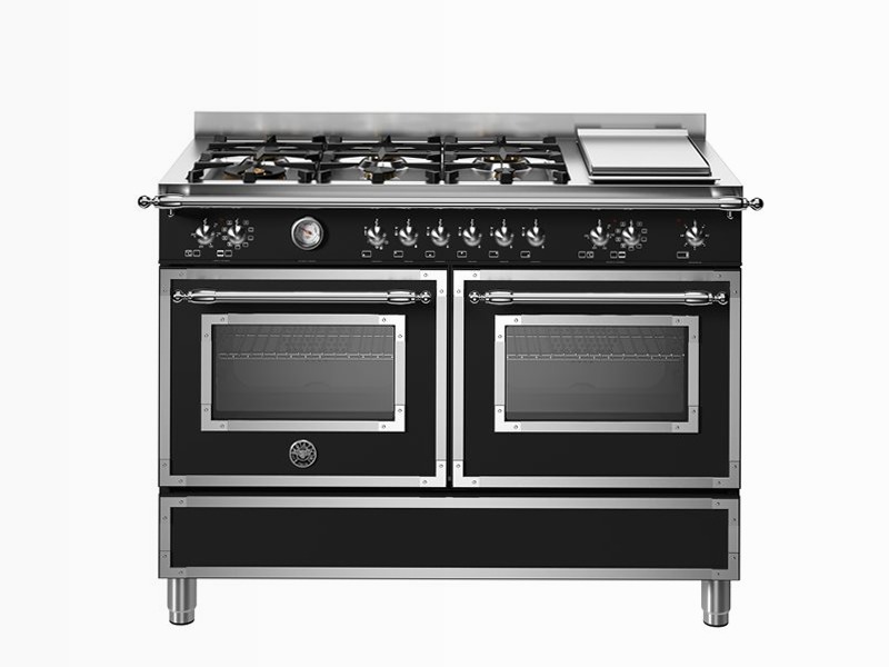 120 cm 6 bruciatori, piastra e doppio forno