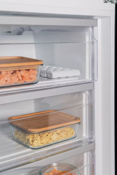 Frigorifero Combinato 60 cm Vetro Nero E 266lt Libera