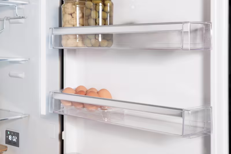 Frigorifero Combinato 60 cm Vetro Nero E 266lt Libera