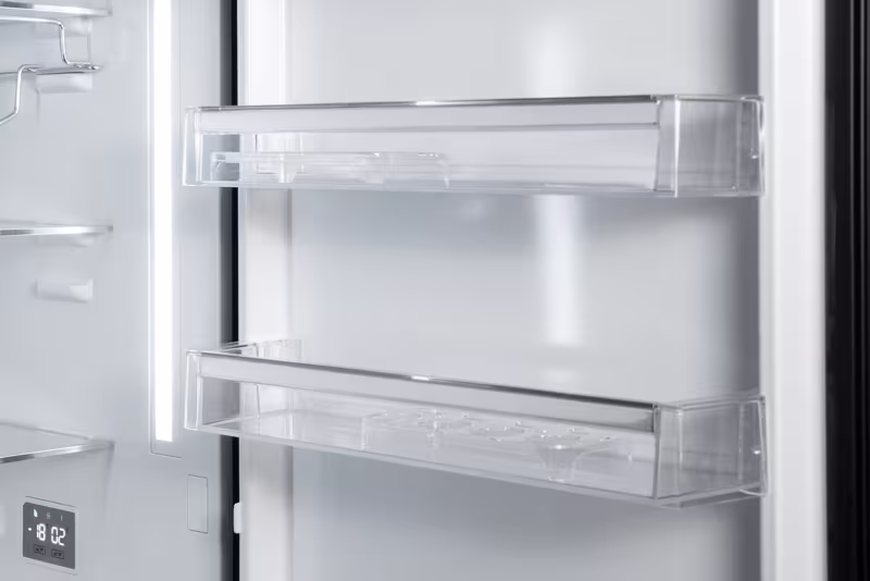 Frigorifero Combinato 60 cm Vetro Nero E 266lt Libera