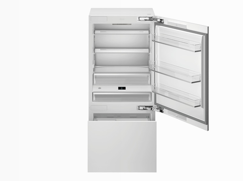 Frigorifero Combinato 90cm da Incasso con Ice Maker Ghiaccio E 399lt