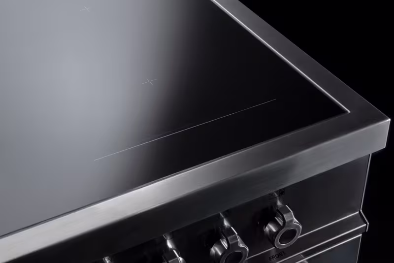 Cucina Air-Tec 100 cm con Piano a Induzione e Forno Elettronico Doppio
