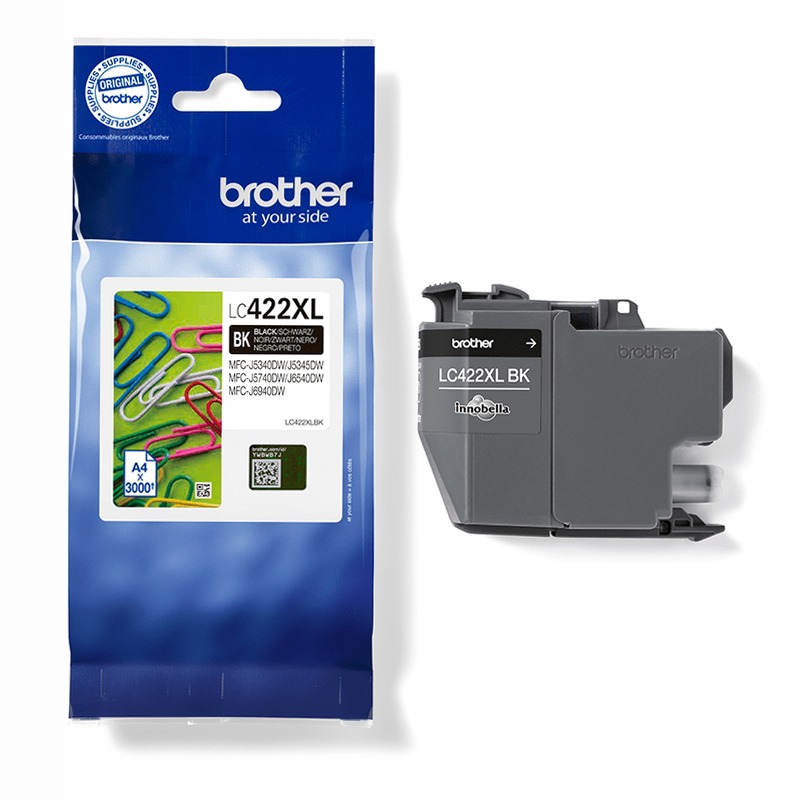 Cartuccia d'inchiostro nero Brother LC422XLBK
