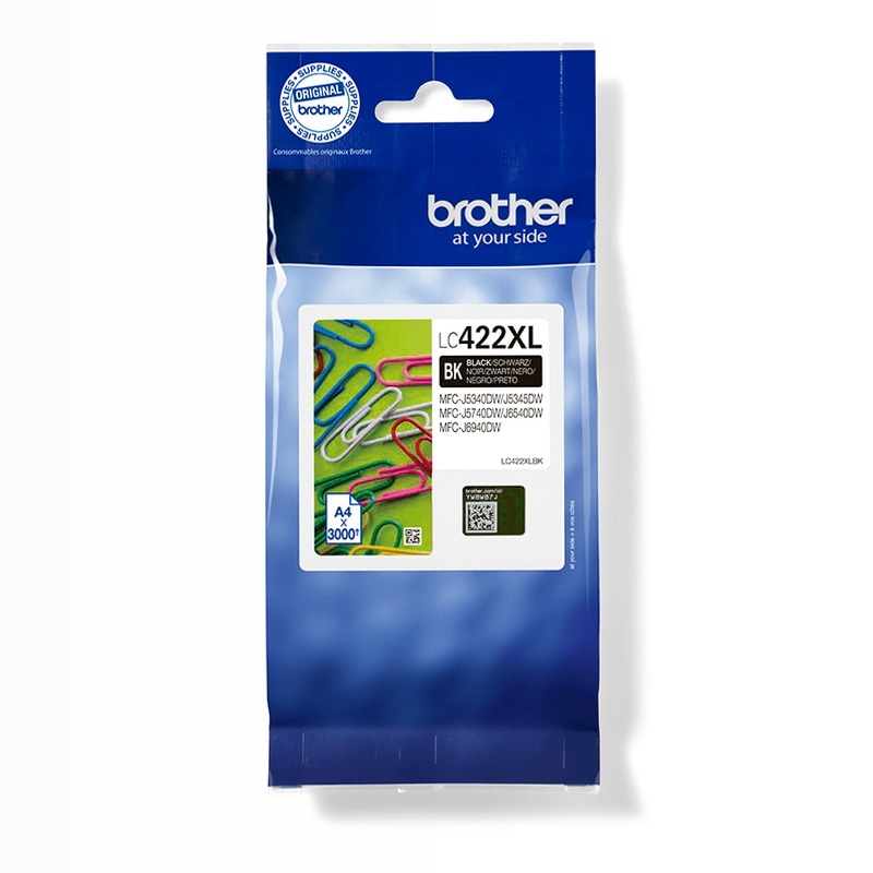 Cartuccia d'inchiostro nero Brother LC422XLBK