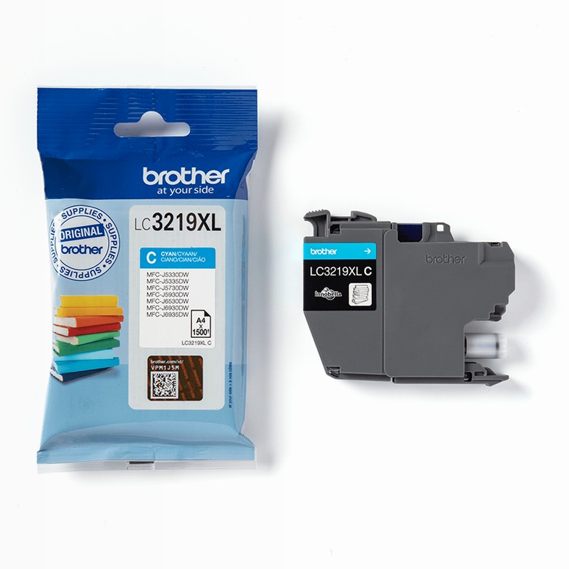 Cartuccia d’inchiostro ciano per Brother LC3219XLC