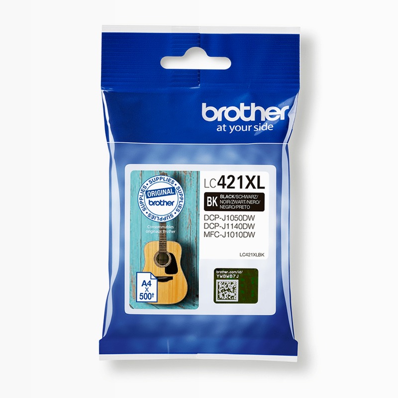 Cartuccia inchiostro nero Brother LC421XLBK