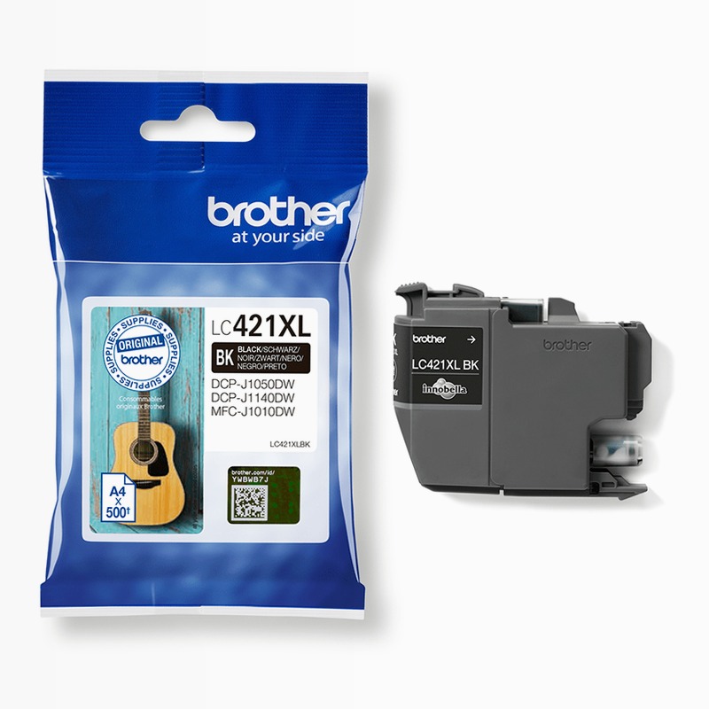 Cartuccia inchiostro nero Brother LC421XLBK