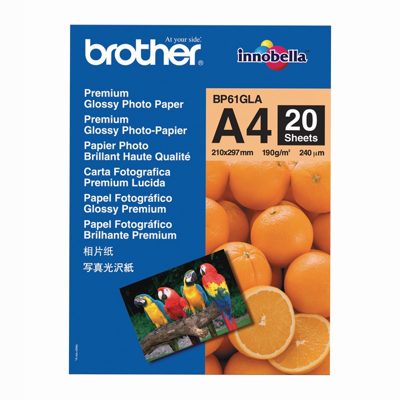 Carta fotografica patinata Brother BP-61GLA