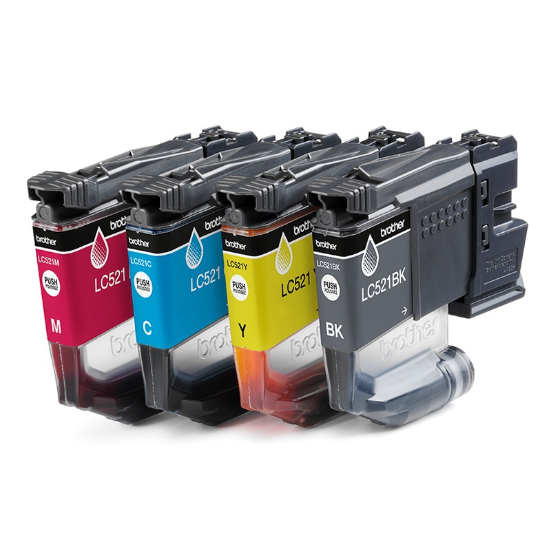 Cartucce d'inchiostro Brother LC521VAL - Confezione Multipla