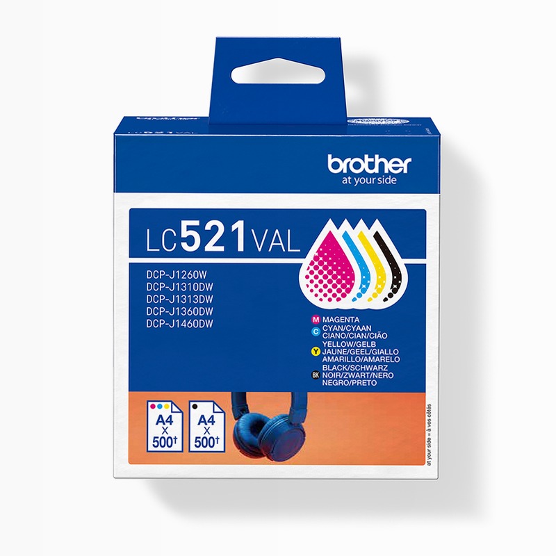 Cartucce d'inchiostro Brother LC521VAL - Confezione Multipla