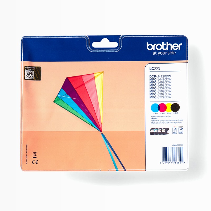 LC223VALBP - Cartucce Inchiostro Originali per Brother