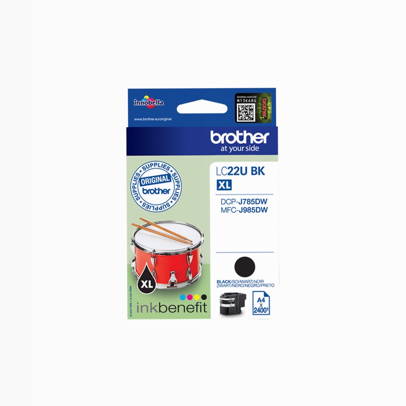LC22UBK - Cartuccia Inchiostro Nero Originale Brother