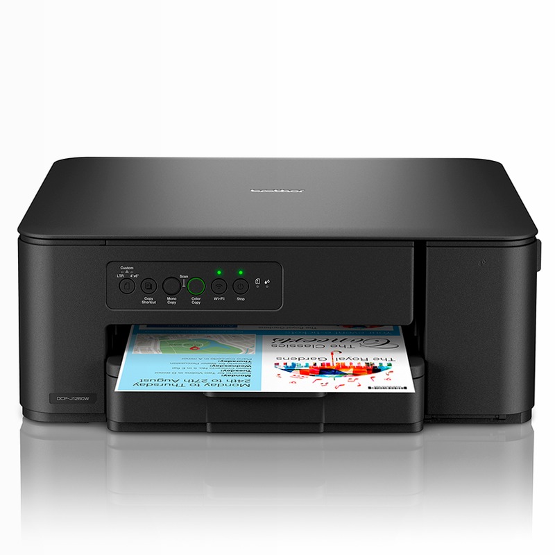 DCPJ1260W: Stampante Wi-Fi Compatta per Ufficio e Casa 150fogli Cartucce 16ppm