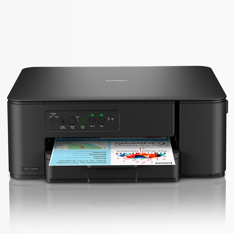 DCPJ1260W - Stampante Wi-Fi Compatta 150fogli Cartucce 16ppm