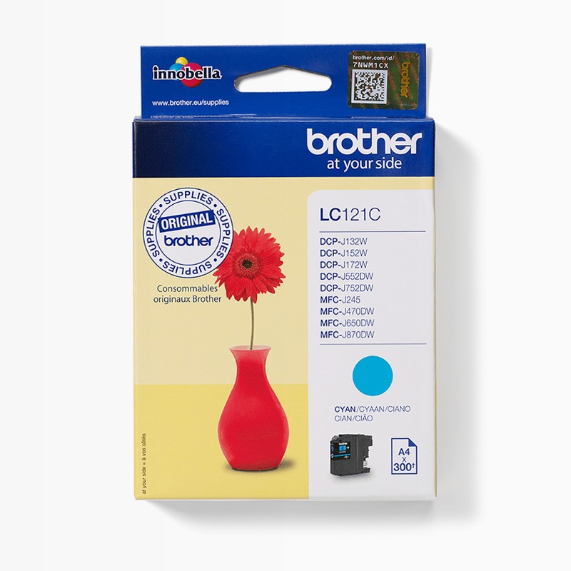 Cartuccia d'inchiostro ciano LC121C Brother