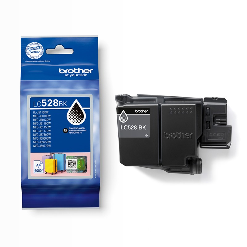 Cartuccia d'inchiostro nero Brother LC528BK