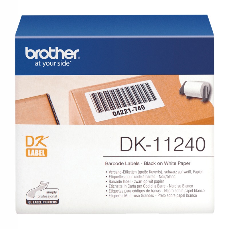 Etichette nero su bianco DK11240 Brother