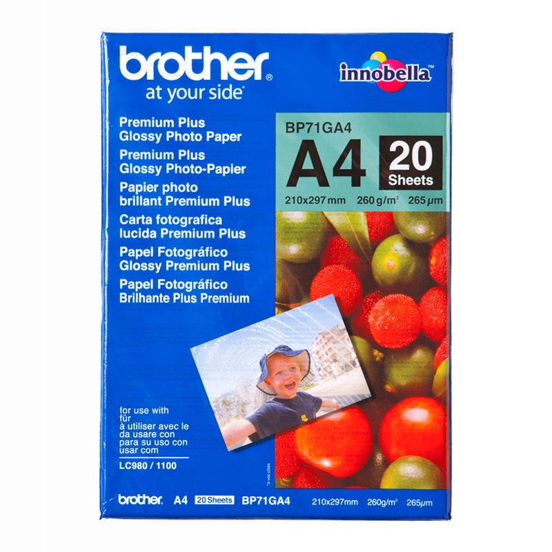 Carta fotografica patinata Brother BP-71GA4