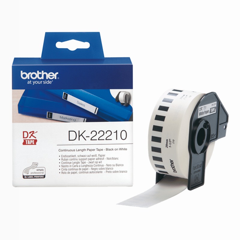 Etichette nero su bianco DK-22210