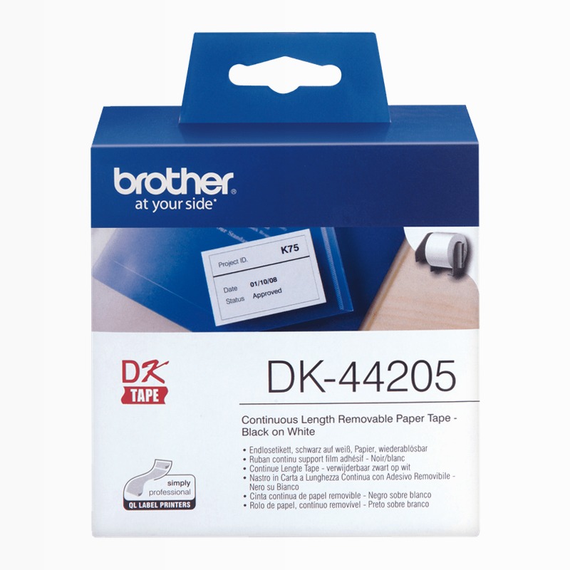 Etichette nero su bianco DK-44205