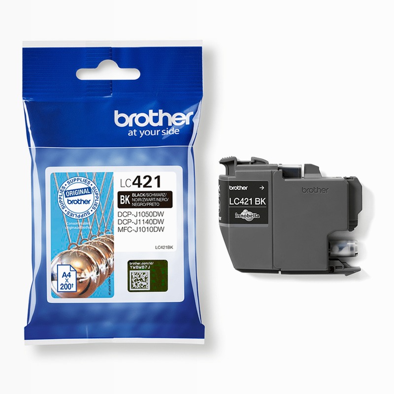 Cartuccia inchiostro nero Brother LC421BK