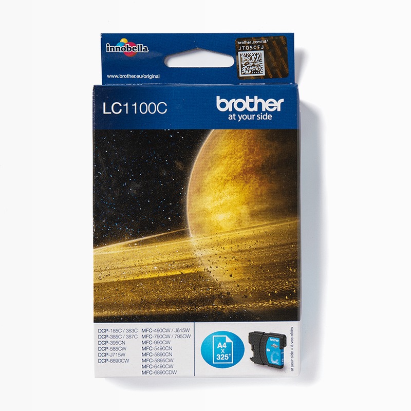 Cartuccia d'inchiostro ciano Brother LC1100C