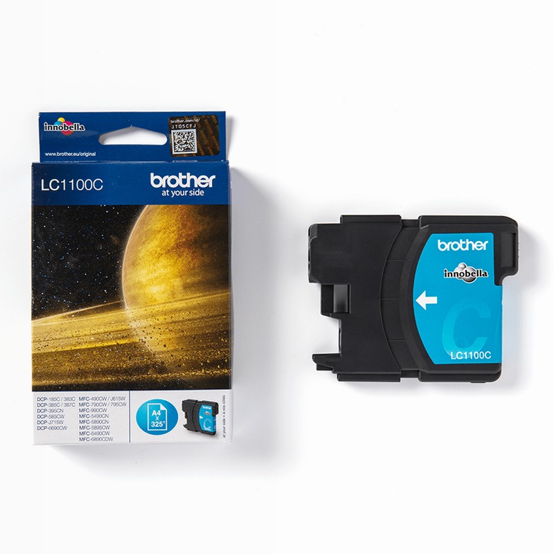 Cartuccia d'inchiostro ciano Brother LC1100C