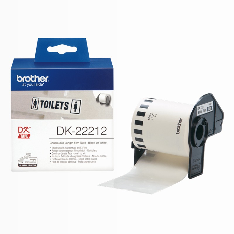 Etichette nero su bianco DK-22212
