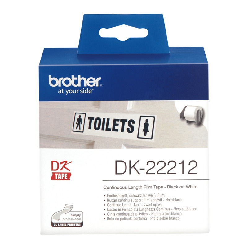 Etichette nero su bianco DK-22212
