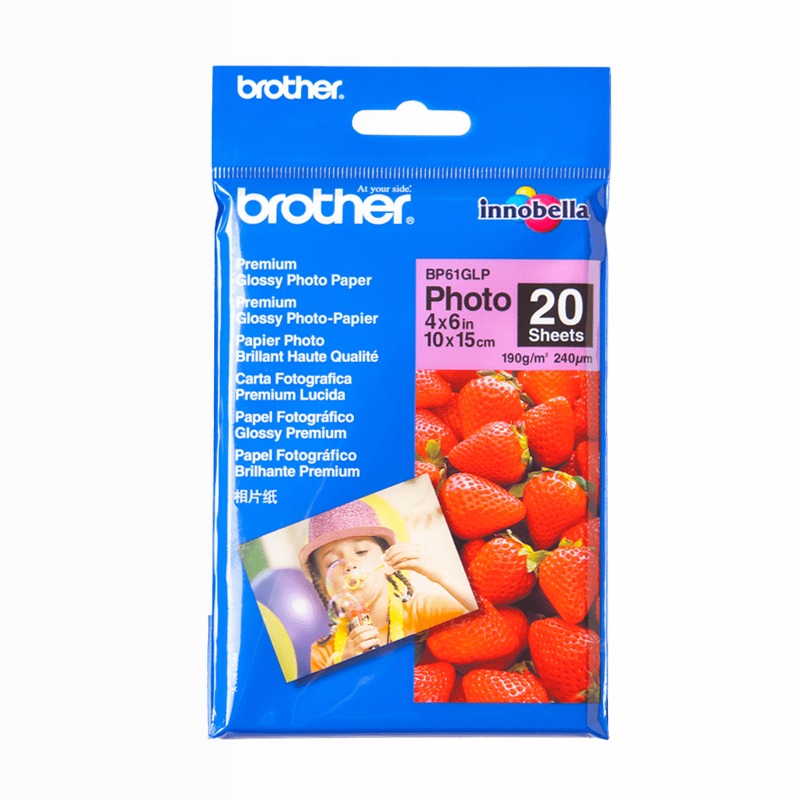 Carta fotografica patinata Brother BP-61GLP