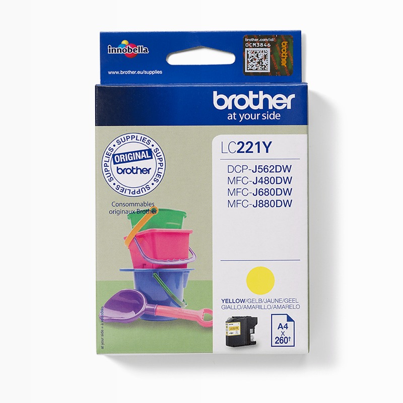 Cartuccia inchiostro giallo Brother LC221Y