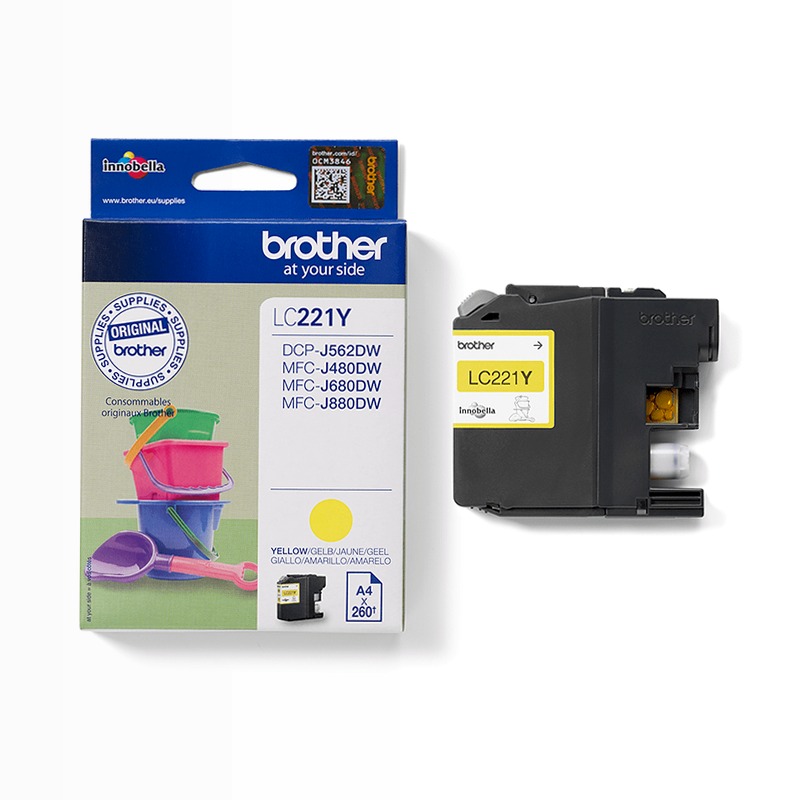 Cartuccia inchiostro giallo Brother LC221Y