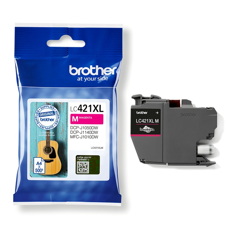 Cartuccia inchiostro magenta Brother LC421XLM