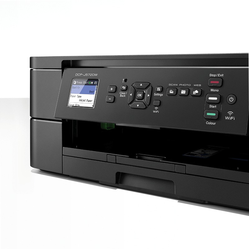 DCPJ572DW - Stampante multifunzione compacta 100fogli A4 Inkjet 12ppm