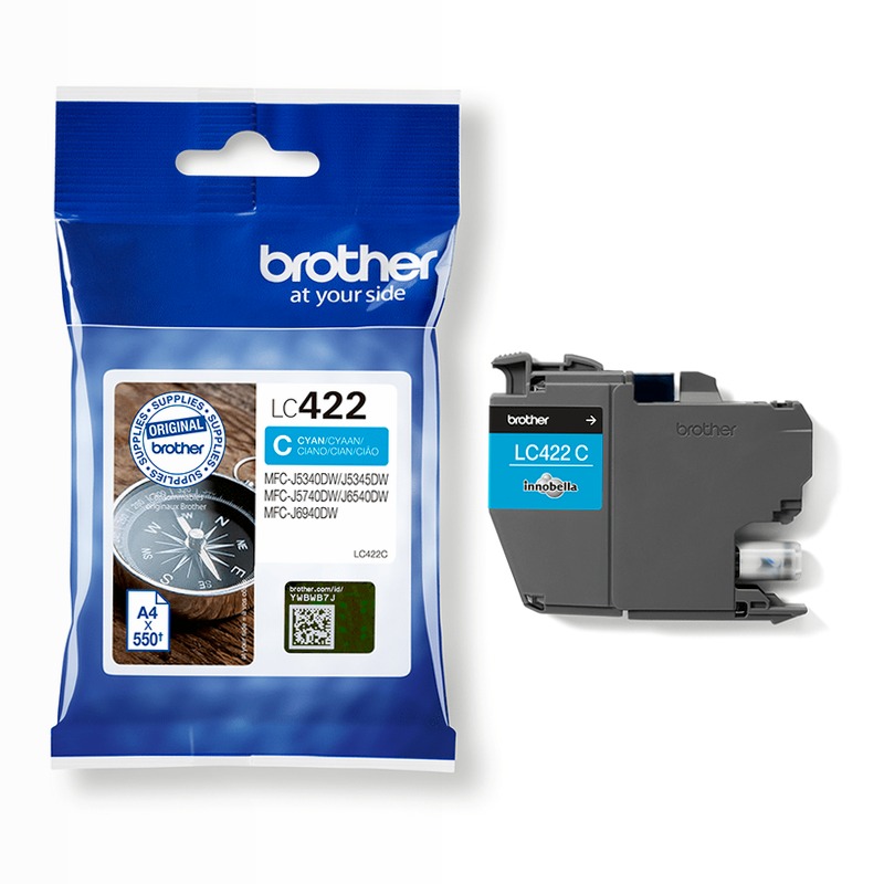 Cartuccia d'inchiostro ciano Brother LC422C