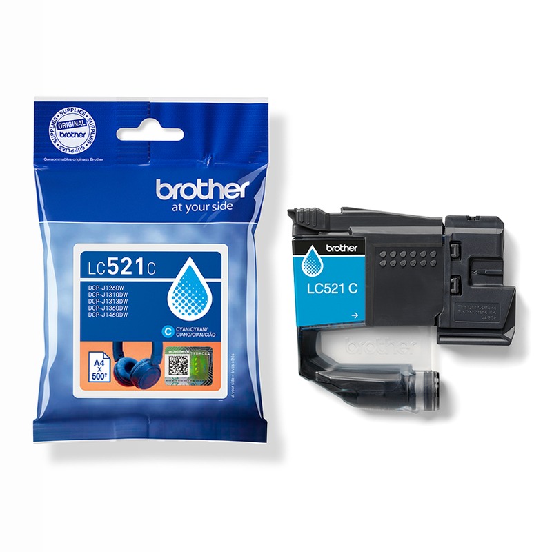 Cartuccia d'inchiostro ciano Brother LC521C
