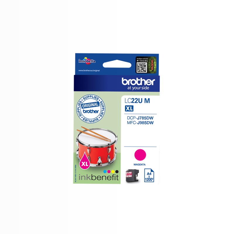 LC22UM - Cartuccia Inchiostro Magenta Originale Brother