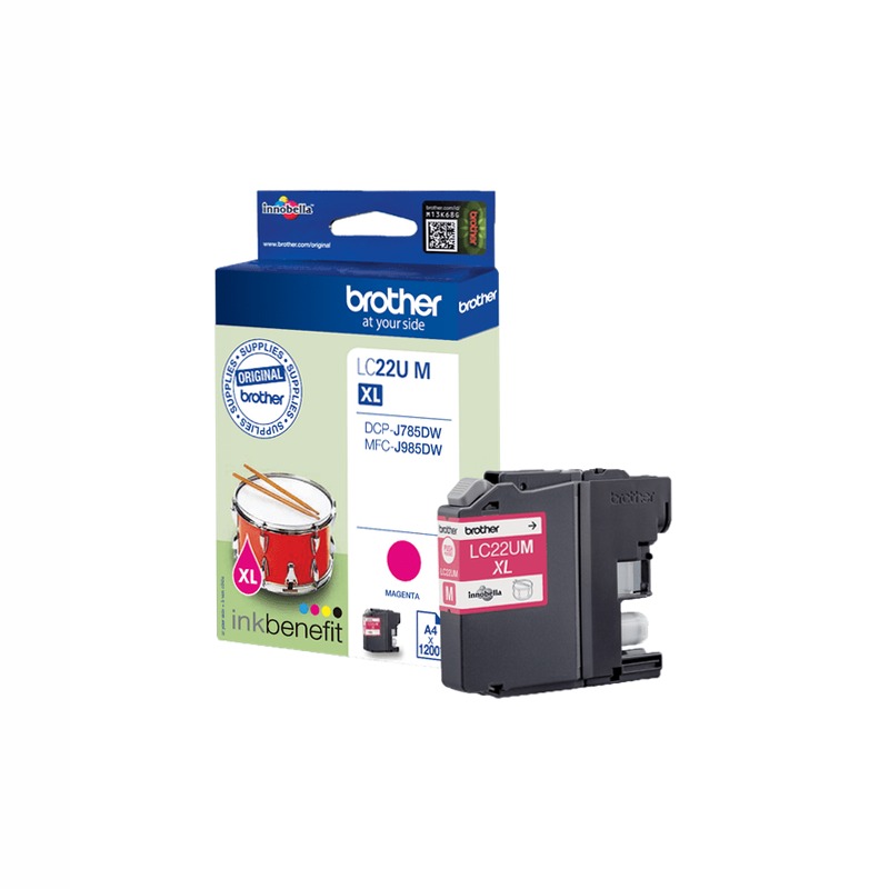 LC22UM - Cartuccia Inchiostro Magenta Originale Brother