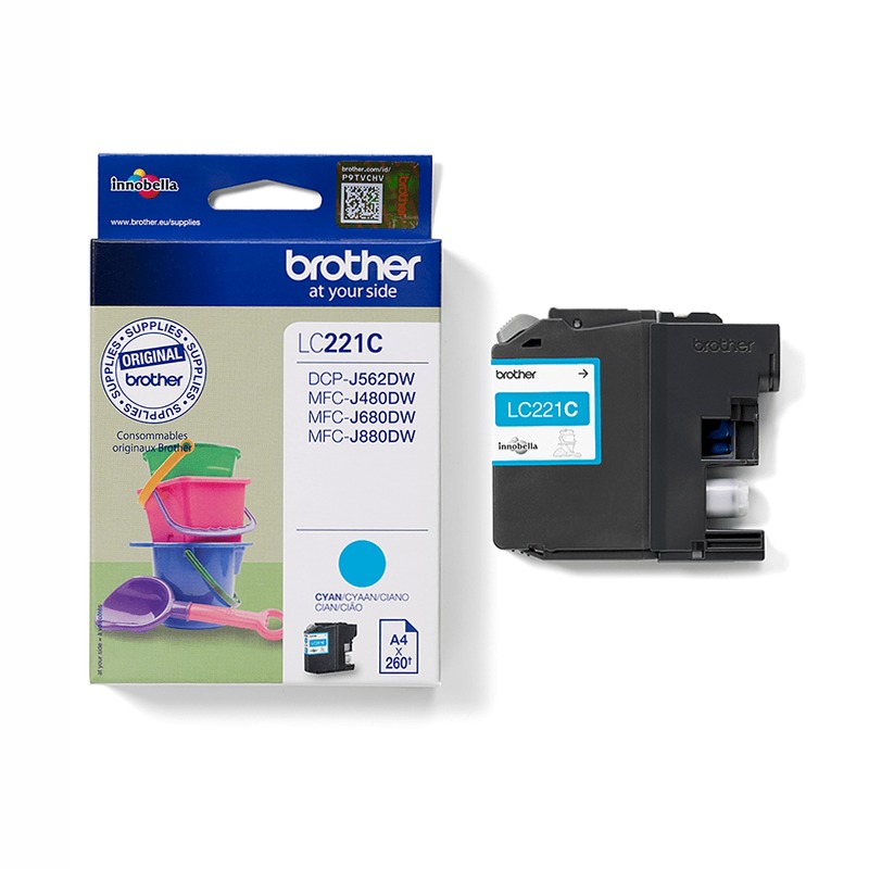 Cartuccia inchiostro ciano Brother LC221C