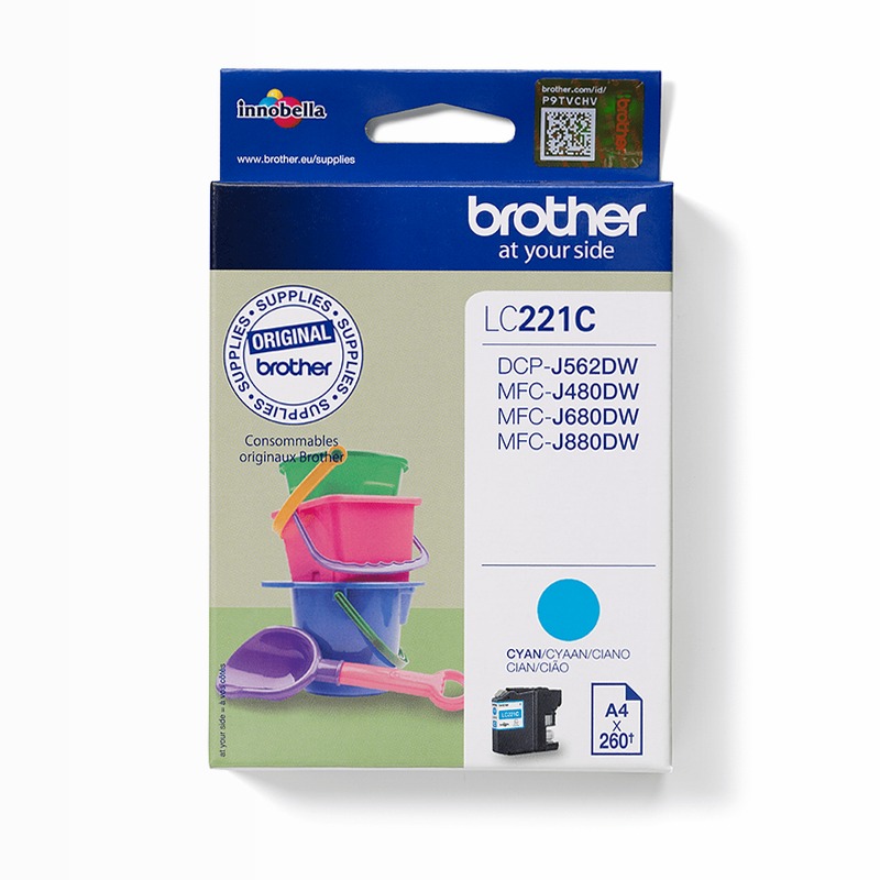 Cartuccia inchiostro ciano Brother LC221C