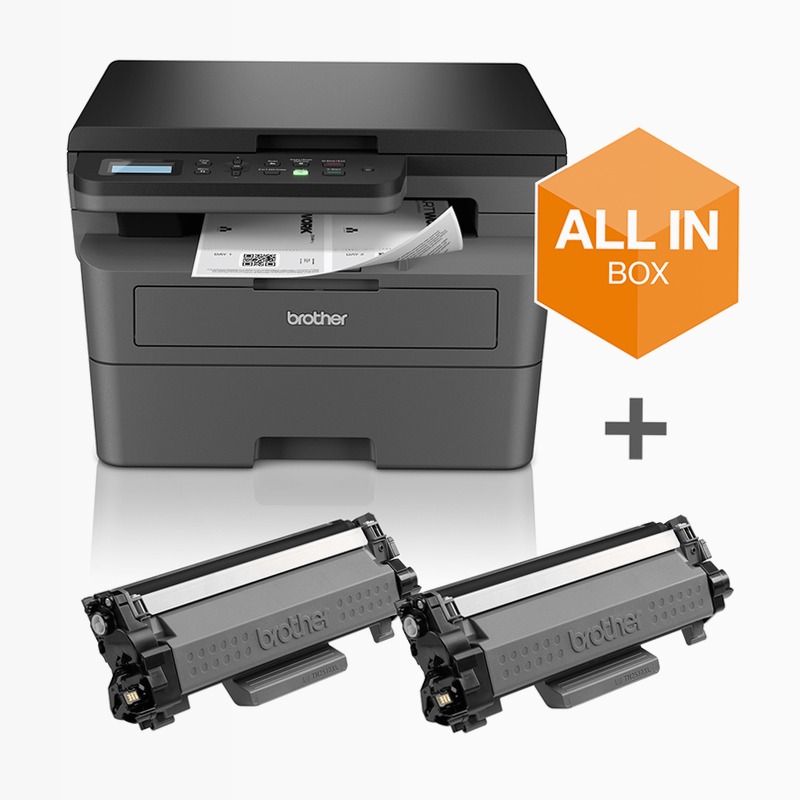 Stampante Brother DCP-L2627DWXL - 32 ppm, Wi-Fi e Garanzia 3 Anni 250fogli Laser Toner 32ppm