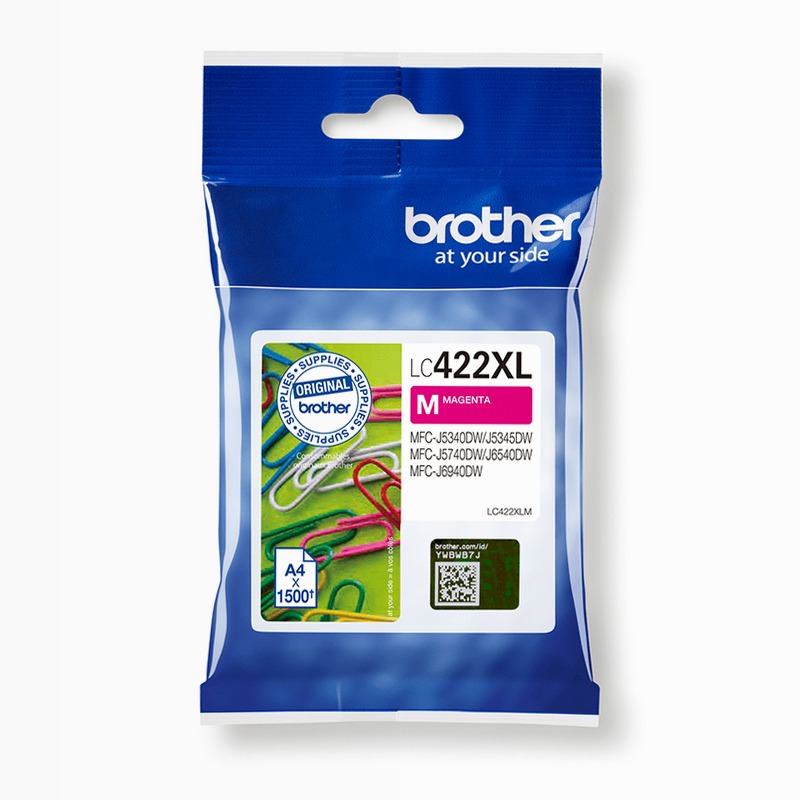 Cartuccia d'inchiostro magenta Brother LC422XLM